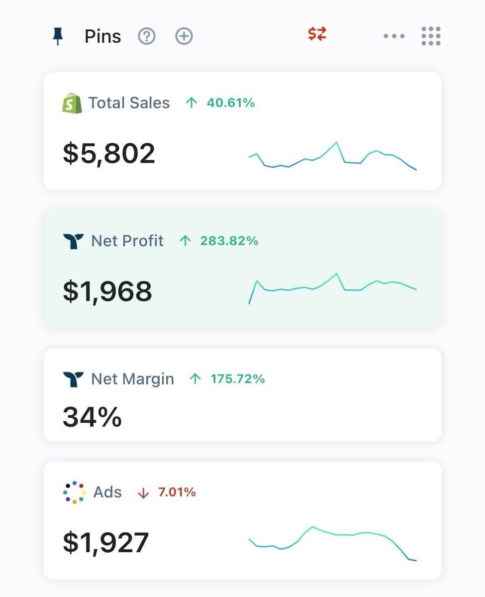 Pinterest Ads - Profit Report — +283% net profit